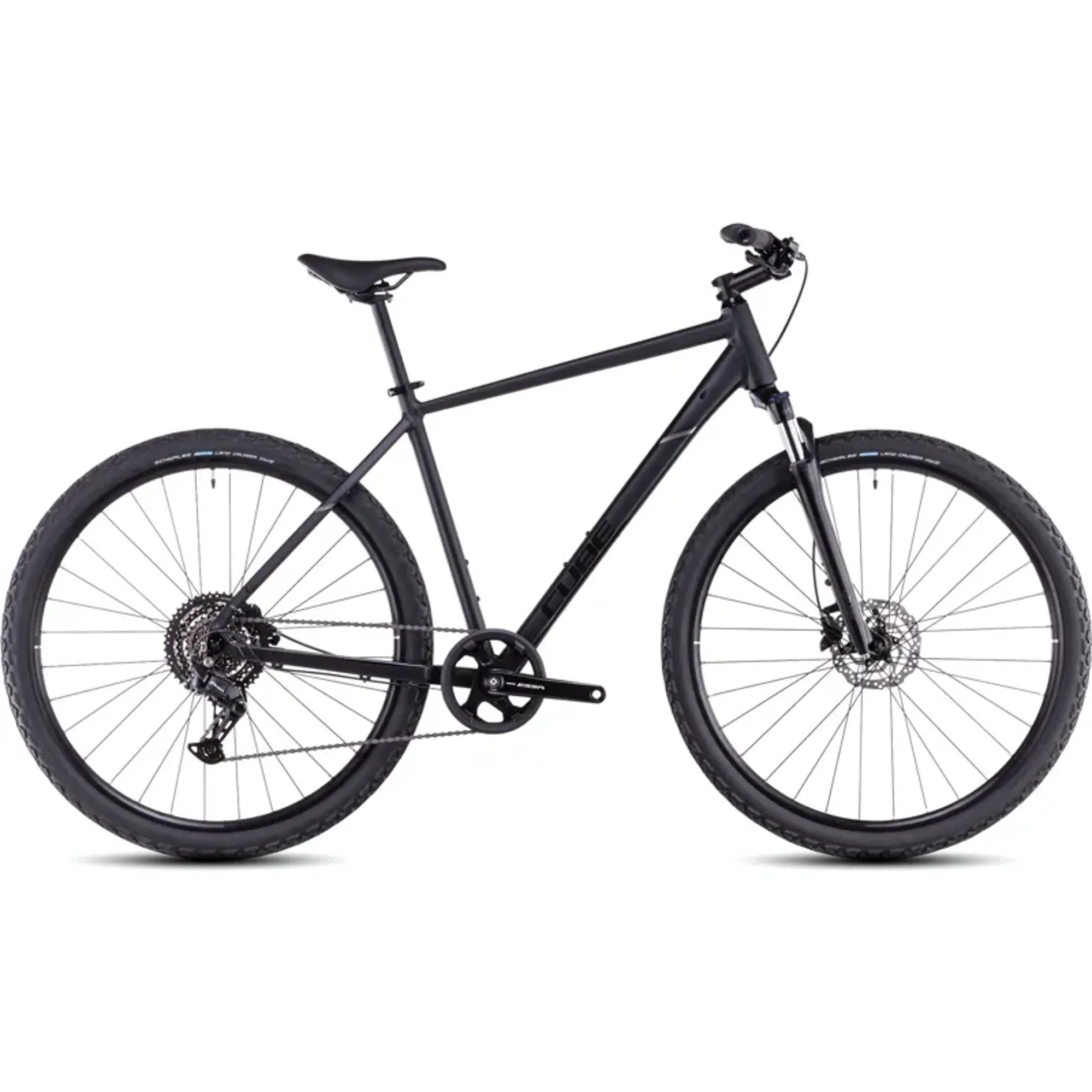 Bike Cyclescheme Refund Cube Nature One Hybrid Bike In Black/Black