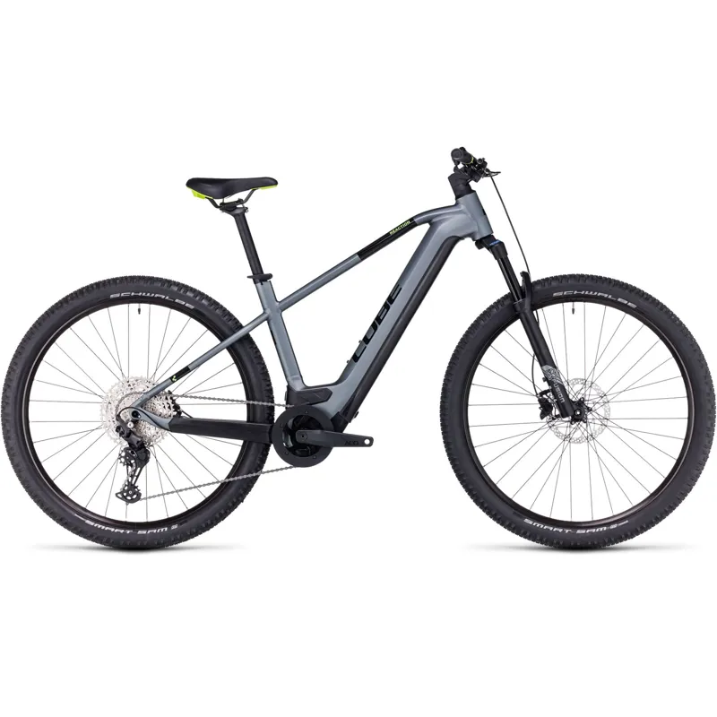 Cube Reaction Hybrid Pro 750 Electric Bike in Flash Grey/Green