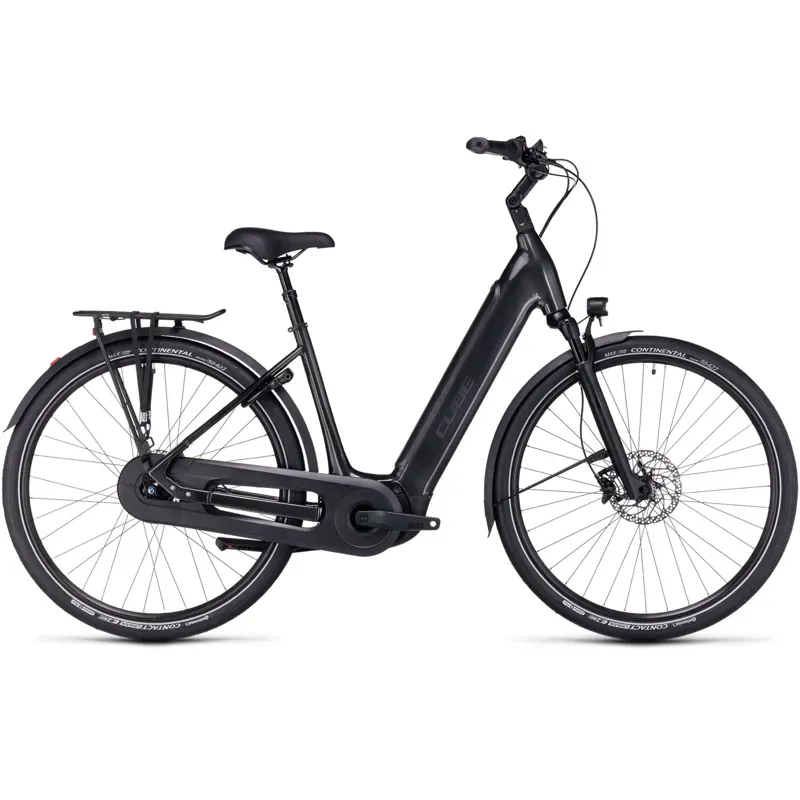 Cube Supreme Hybrid EX 625 Easy-Entry Electric Bike in Grey/Black