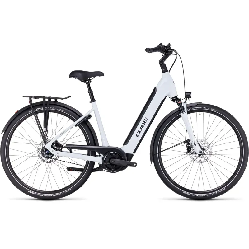 Cube Supreme Hybrid EXC 625 Electric Bike in Flash White