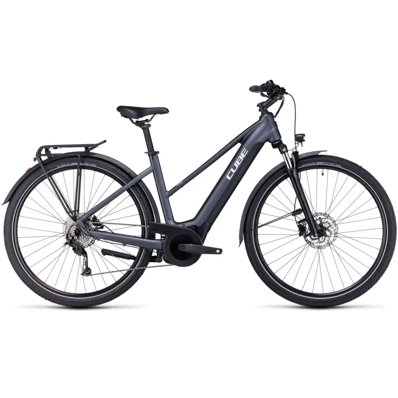 Cube Touring Hybrid One 625 Electric Bike in Grey