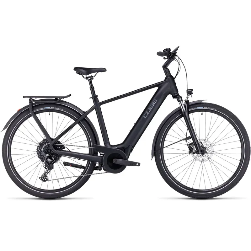 Cube Touring Hybrid Pro 625 Trekking Electric Bike in Black/Metal