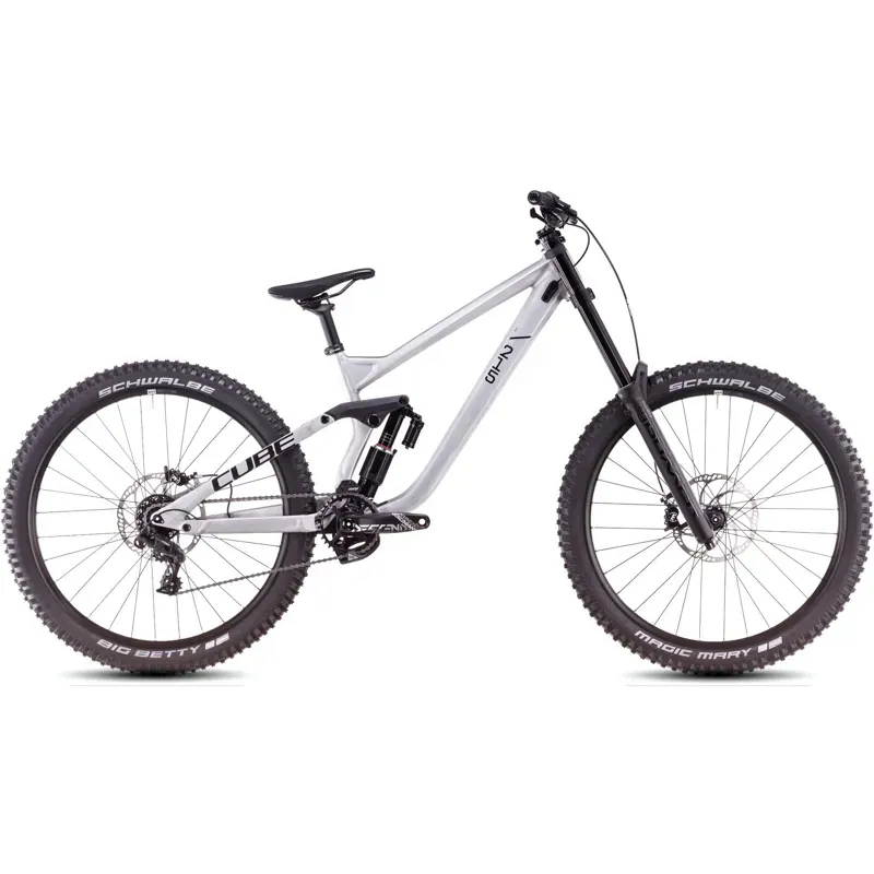 Cube Two15 Pro 27.5 Mountain Bike in Raw Metal/Black
