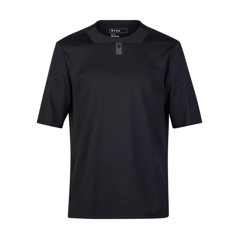 Fox Defend Short Sleeve Jersey in Black
