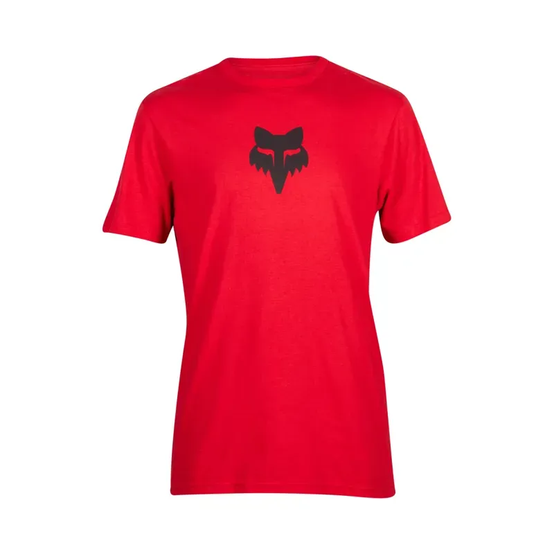 Fox Head Short Sleeve Premium T-Shirt in Flame Red