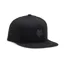 Fox Head Snapback Hat in Black/Charcoal