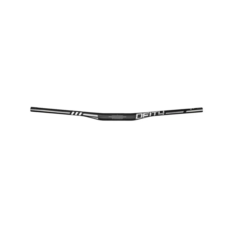 Deity Skywire 15mm Rise x 800mm Carbon Handlebar in Silver