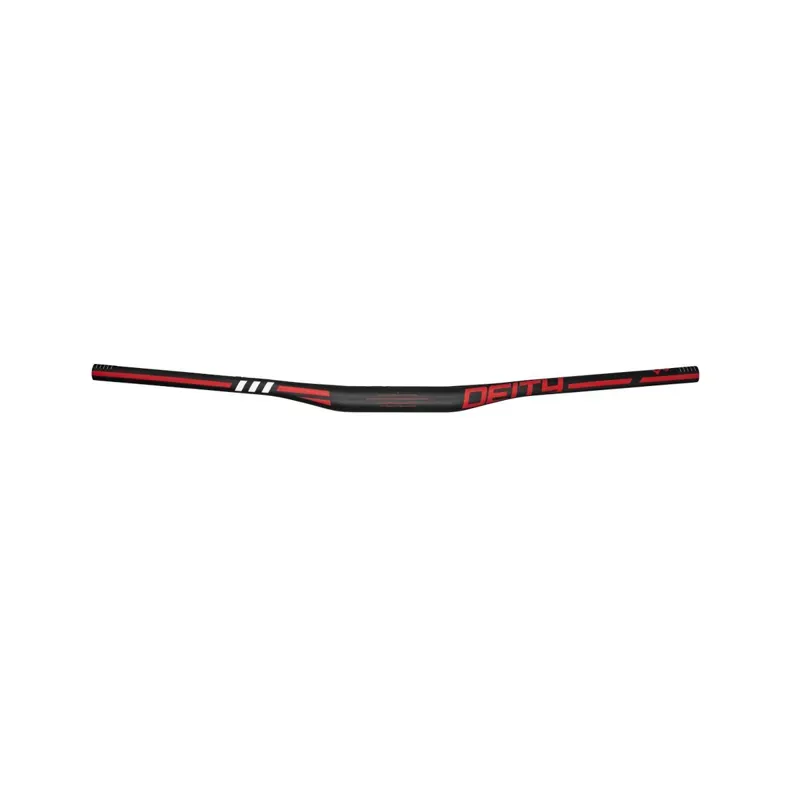 Deity Skywire 15mm Rise x 800mm Carbon Handlebar in Red