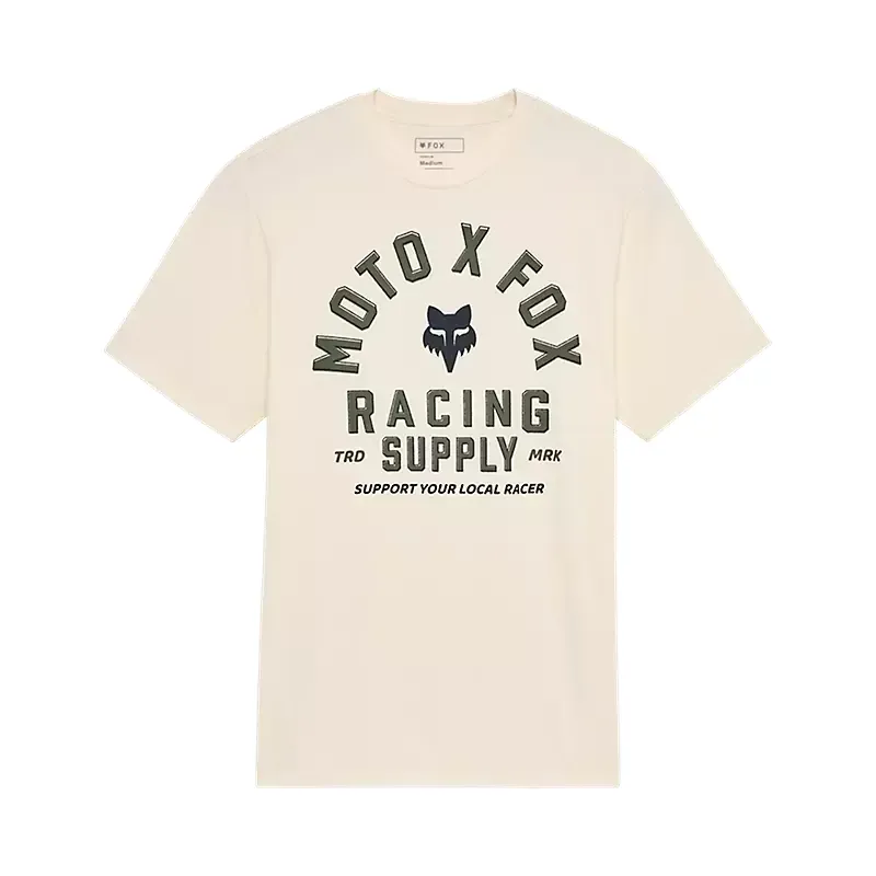 Fox Local Racer SS Premium T-Shirt in Off White