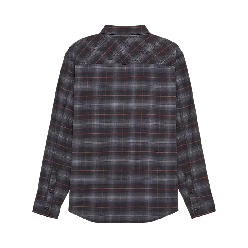 Fox Survivalist Stretch Flannel Long Sleeve Shirt in Black-1