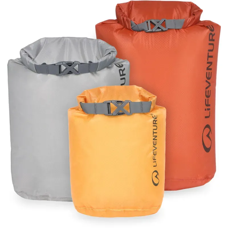 Lifeventure Ultralight 1/2/5l DryBags in Earth Tones