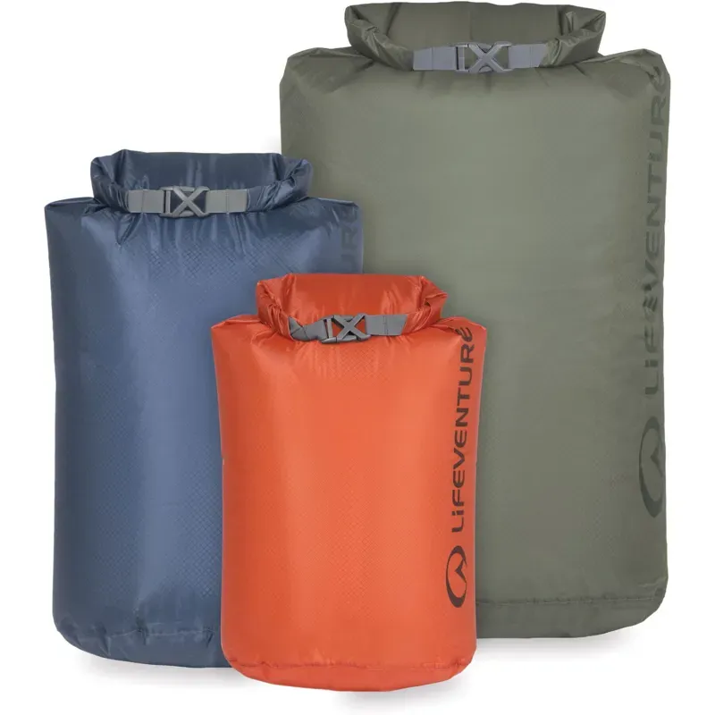 Lifeventure Ultralight 5/10/25l DryBags in Earth Tones