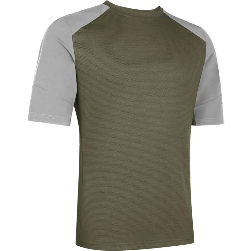 Madison Flux Trail Men's Short Sleeve Jersey in Green / Grey