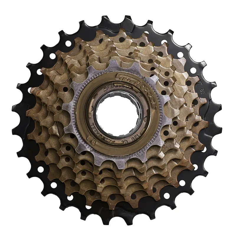 Sunrace 5-speed 14-28-tooth Screw-on Freewheel in Brown/Black