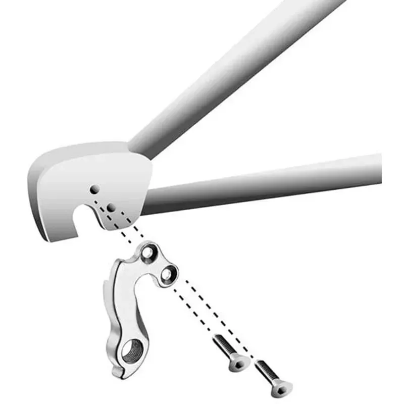 M Part Various Bike Brand Gear Hanger in Silver-2