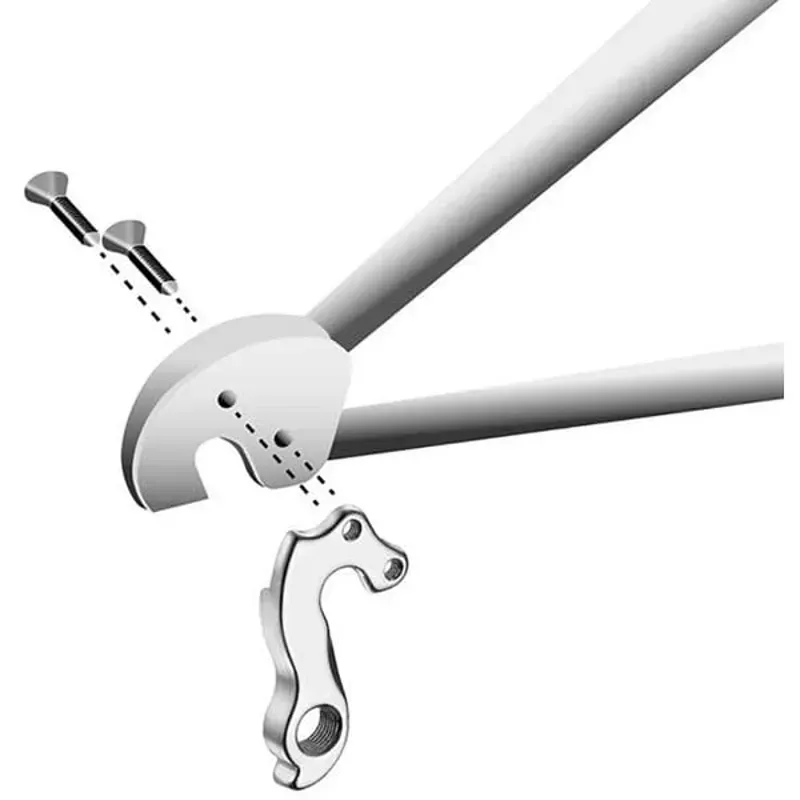 M Part Various Bike Brand Gear Hanger in Silver-2