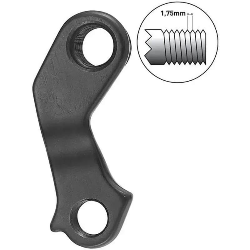 M Parts KTM Direct Mount M12 1.75 Gear Hanger in Black-1