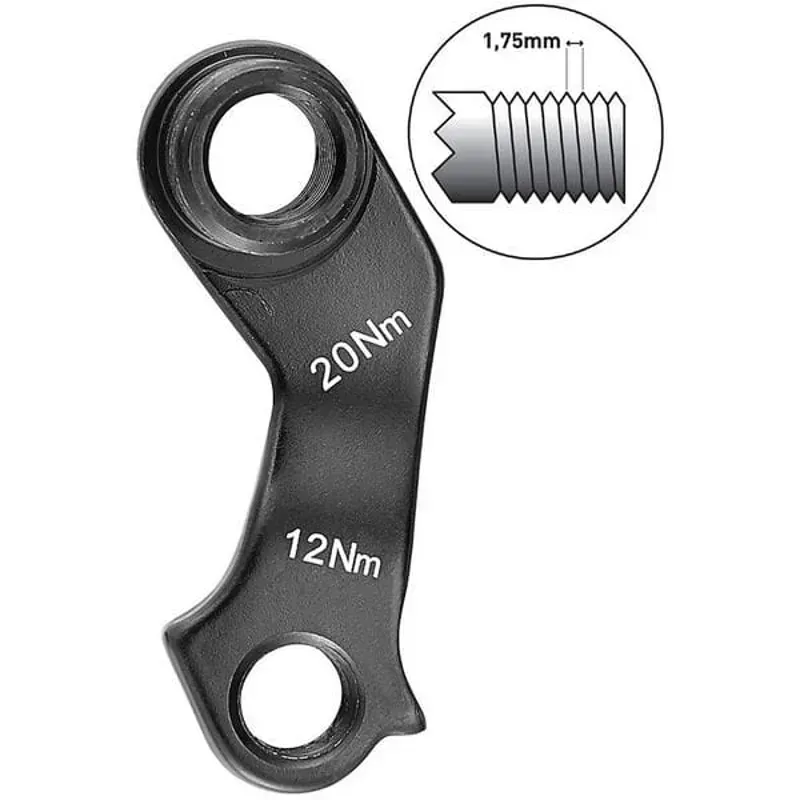 M Parts KTM Direct Mount M12 1.75 Gear Hanger in Black
