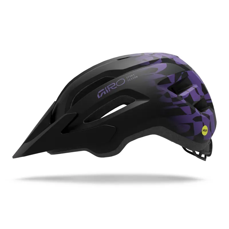 Giro Fixture Mips II Helmet in Matte Black/Purple Rush-1