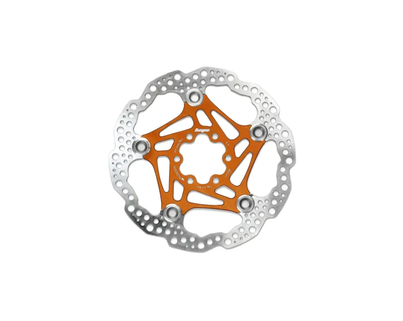 Hope Universal Floating Disc Brake Rotor - 6 Bolt - Orange-4