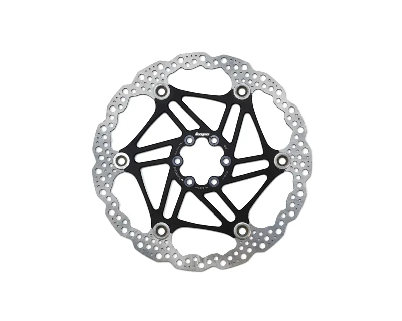 Hope Universal Floating Disc Brake Rotor - 6 Bolt - Black