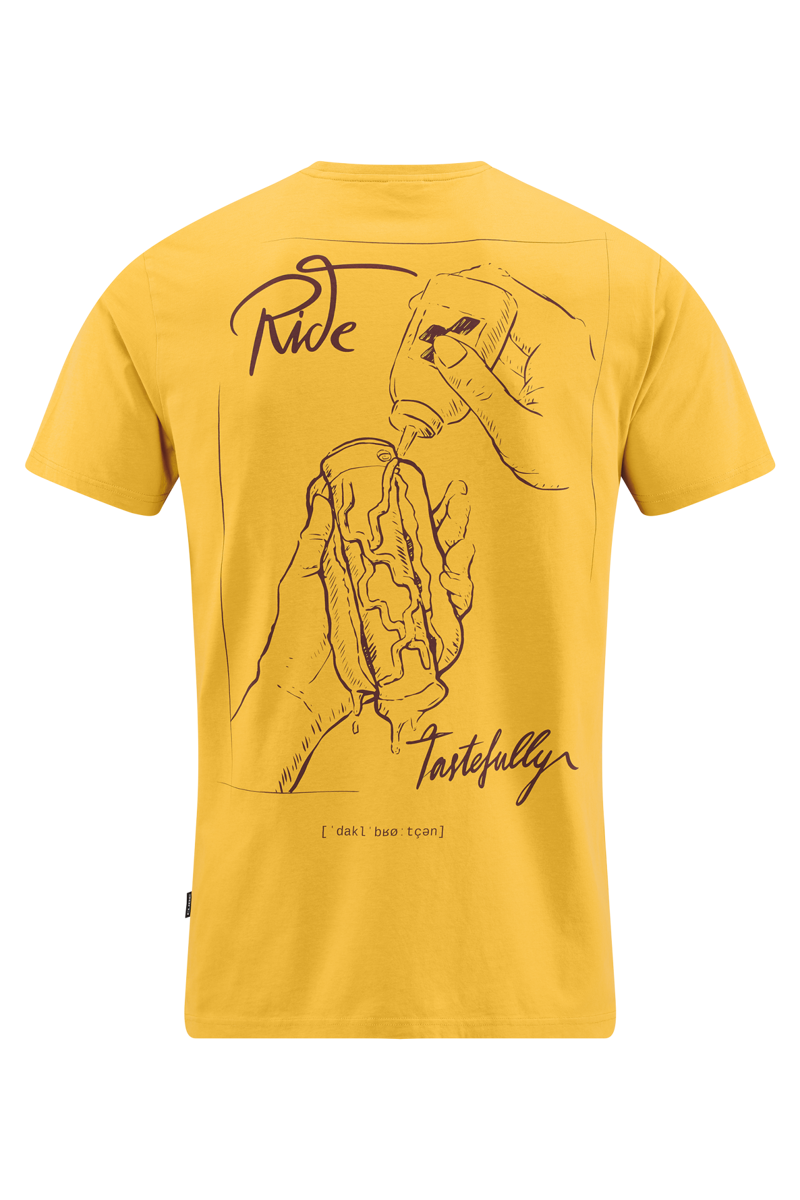 Cube Organic T-shirt in Hot Dog Yellow