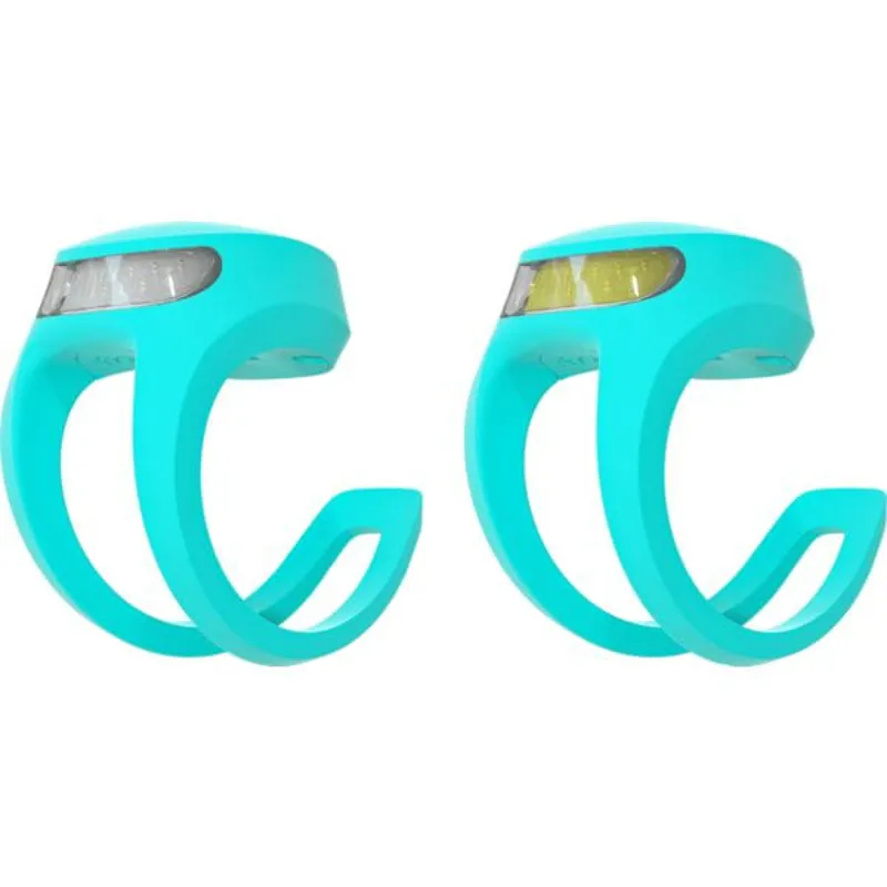 Knog Frog V3 Rechargeable Bike Lights - Awesome Aquamarine Twinpack