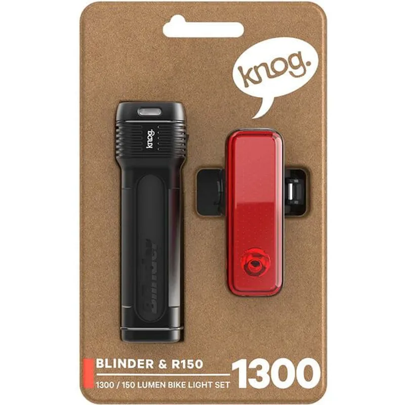 Knog Blinder Pro 1300 + R150 Rear - Light Set-3