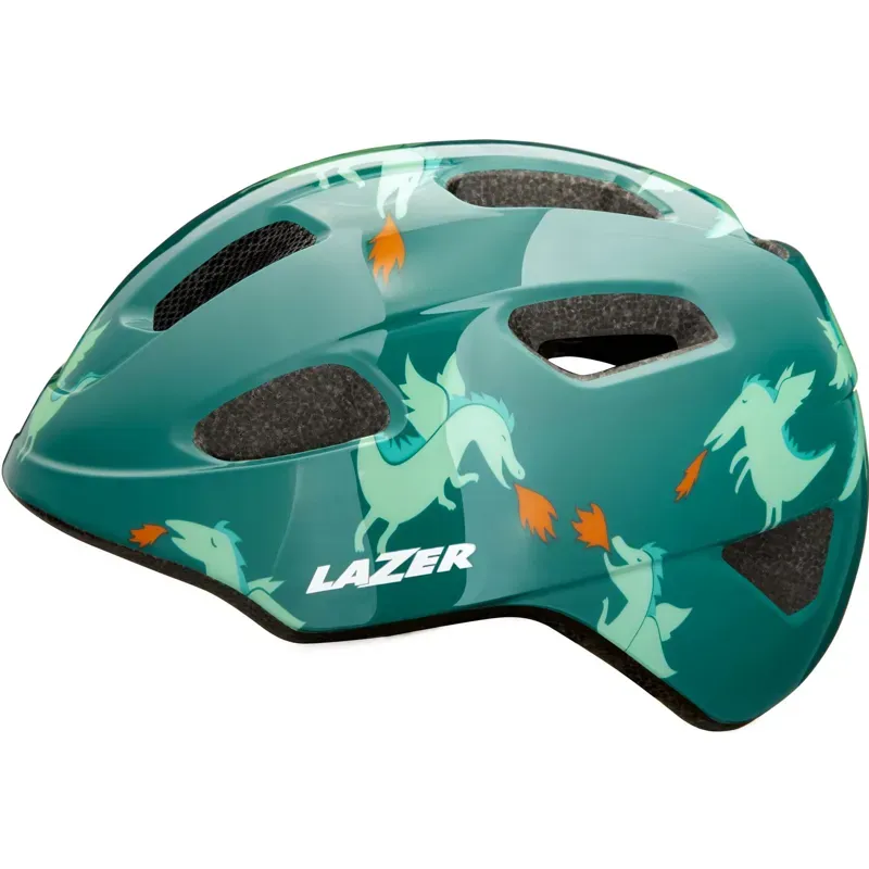 Lazer NutZ 2.0 KinetiCore Youth Helmet in Dragon Green-2