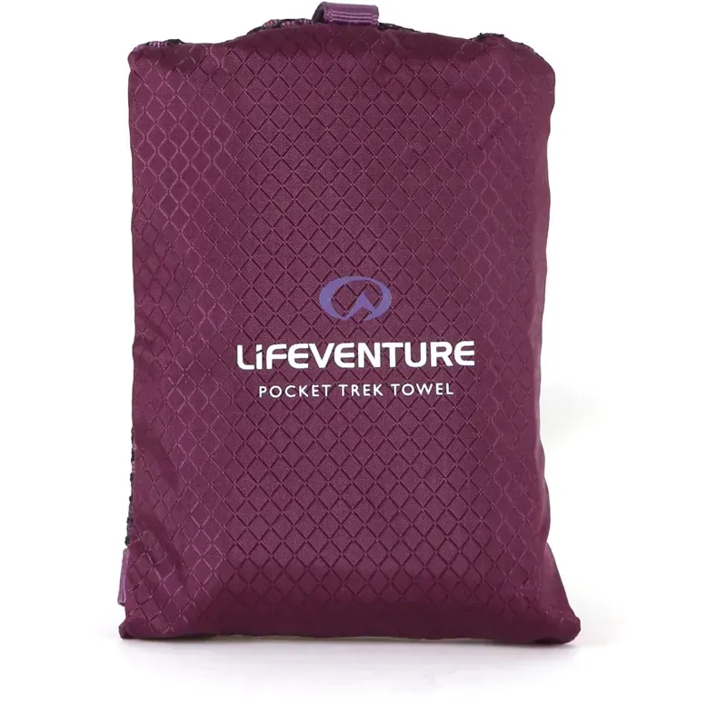 Lifeventure Softfibre Trek Giant Towel in Blackcurrant-3