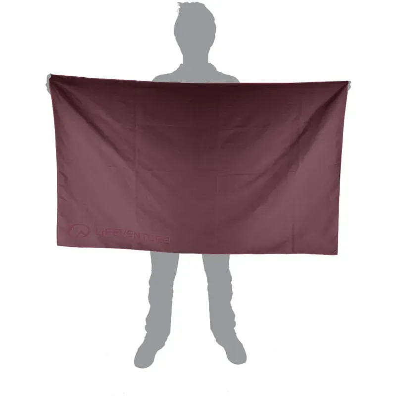 Lifeventure Softfibre Trek Giant Towel in Blackcurrant-1