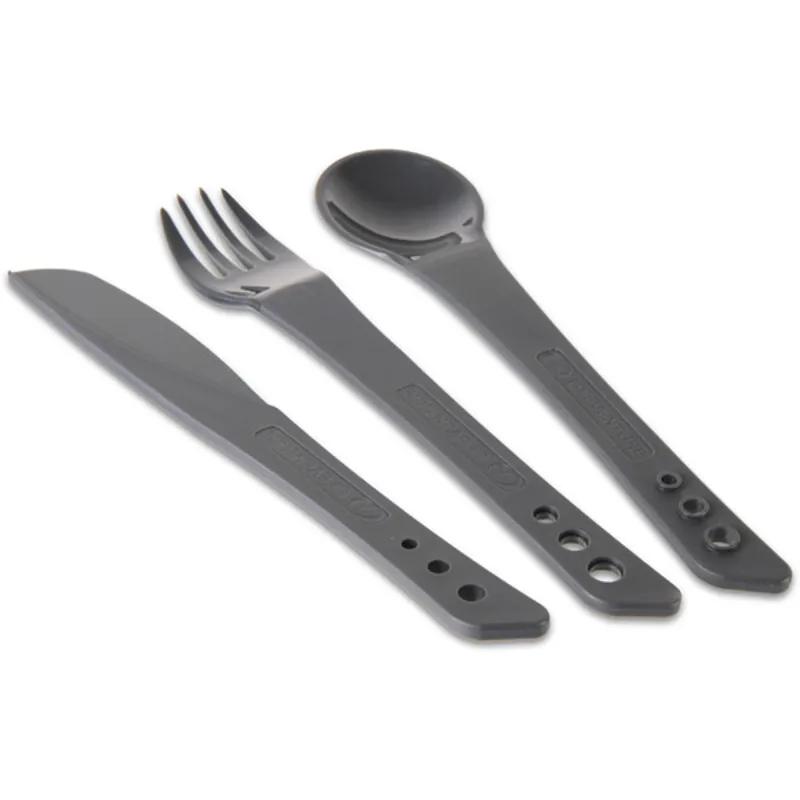 Lifeventure Ellipse Cutlery Set in Grey