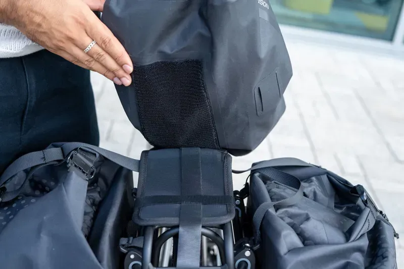 Madison Roam Waterproof 25L Rack Top Bag in Black-3