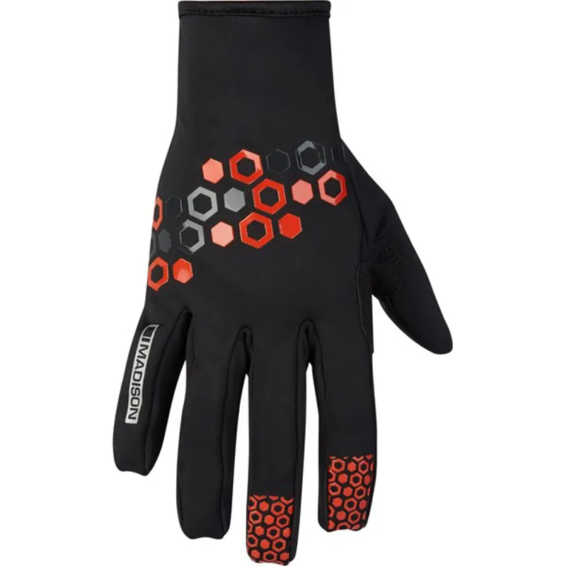 Madison Element Hex Mens Gloves in Red