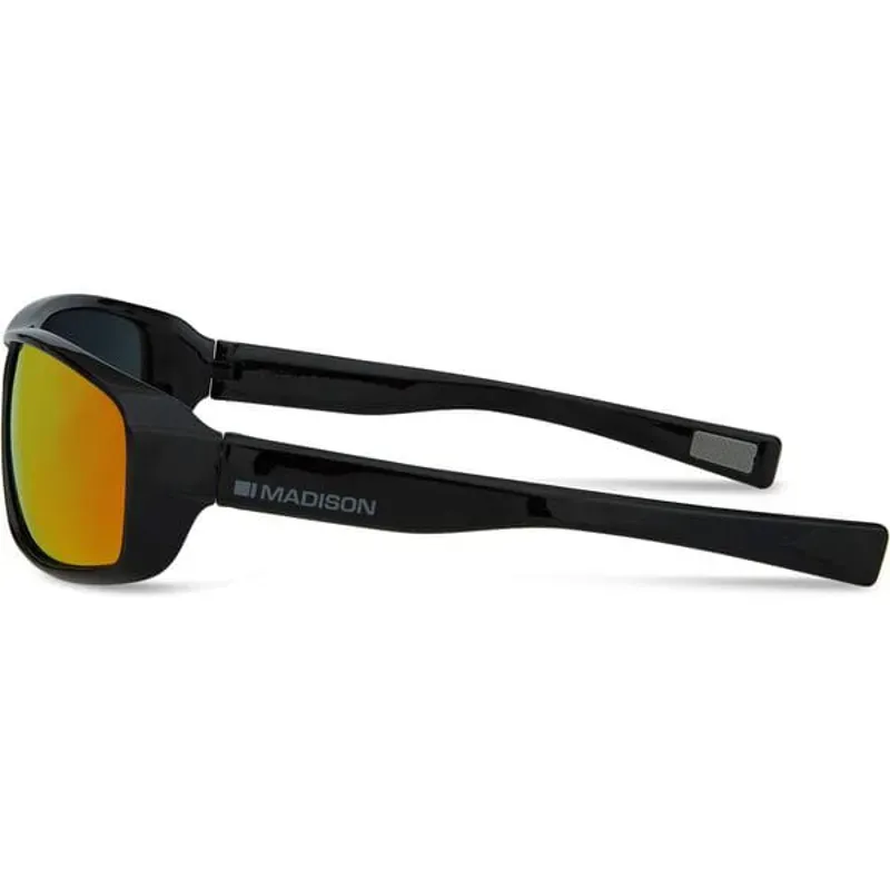 Madison Target Sunglasses - gloss black / fire mirror-1