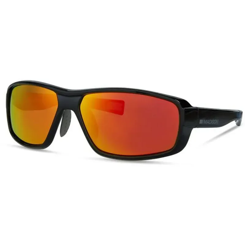 Madison Target Sunglasses - gloss black / fire mirror