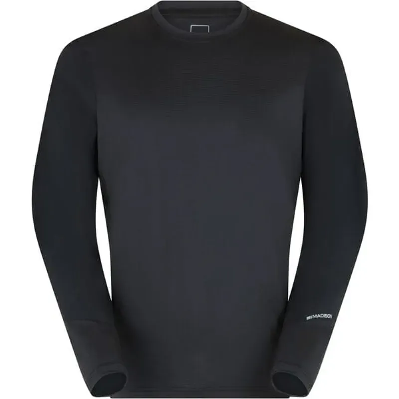 Madison Flux Men's Long Sleeve Trail Jersey - Black