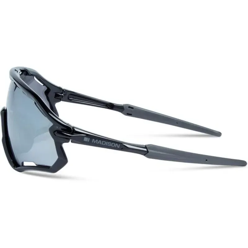 Madison Code Breaker II Sunglasses in Gloss black / silver mirror-1
