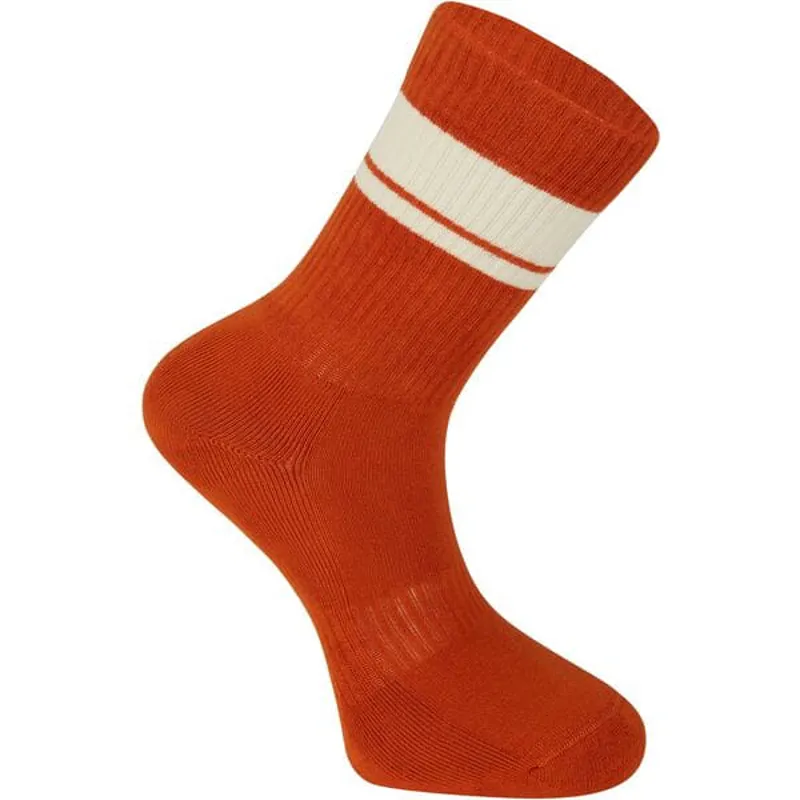Madison Roam Isoler Crew Socks - Rust Orange