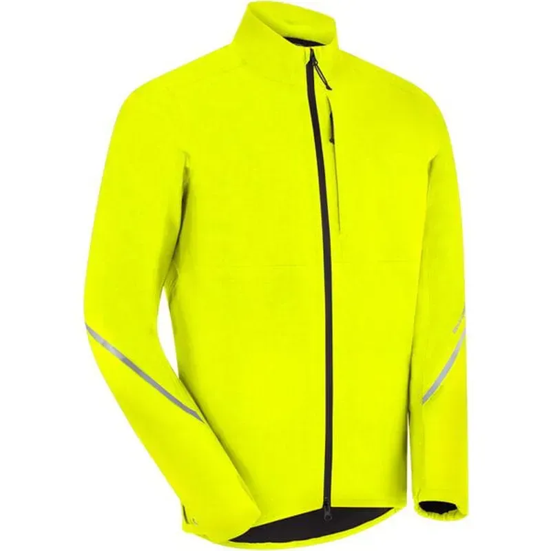 Madison Freewheel Men's Waterproof Jacket - Hi-Viz Yellow-1