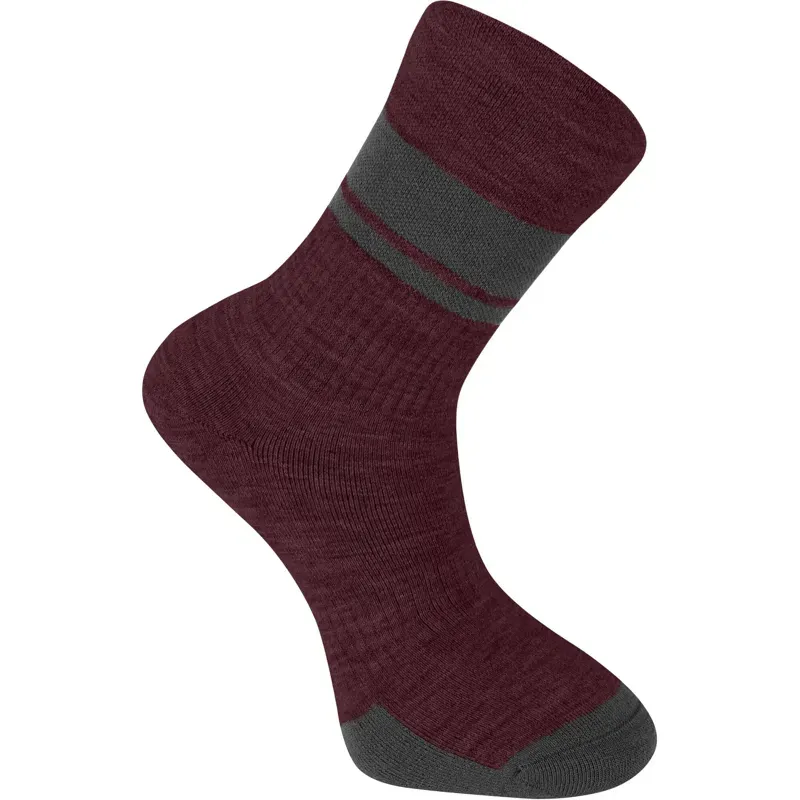 Madison DTE Isoler Merino Winter Socks in Fig Red