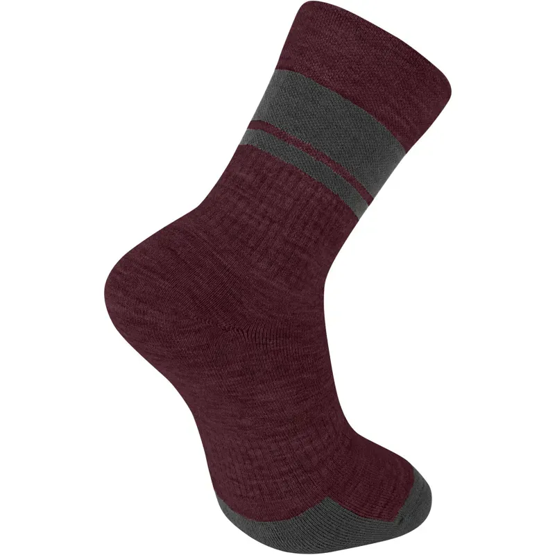 Madison DTE Isoler Merino Winter Socks in Fig Red-1