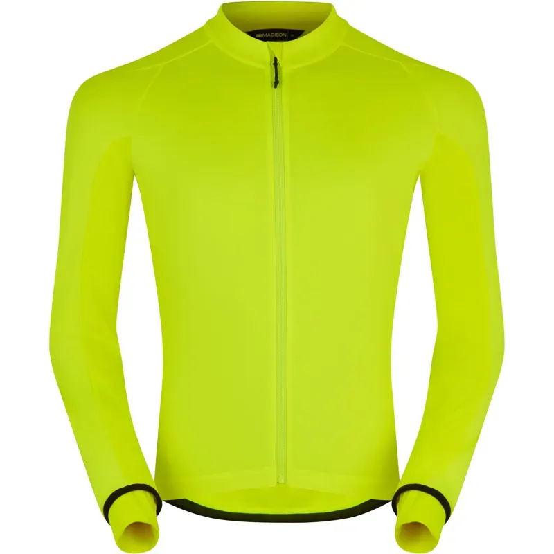 Madison DTE Men's Isoler Thermal Long Sleeve Jacket in Hi Vis Yellow