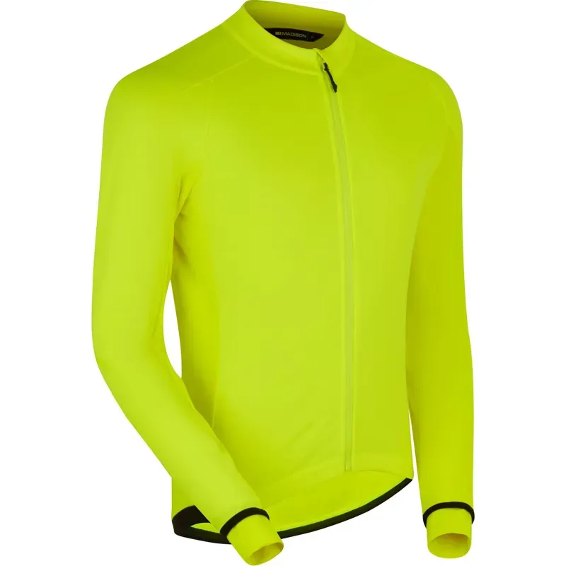 Madison DTE Men's Isoler Thermal Long Sleeve Jacket in Hi Vis Yellow-1