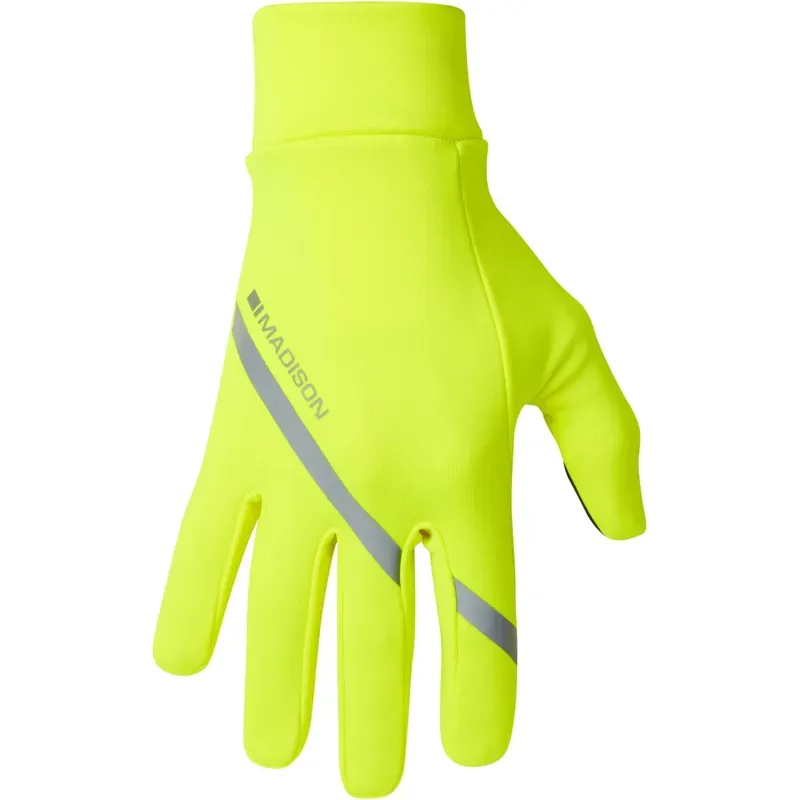 Madison Freewheel Isoler Thermal Pocket Gloves in Hi-Vis Yellow