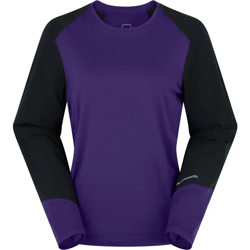 Madison Flux Women's Long Sleeve Trail Jersey in Plasma Purple