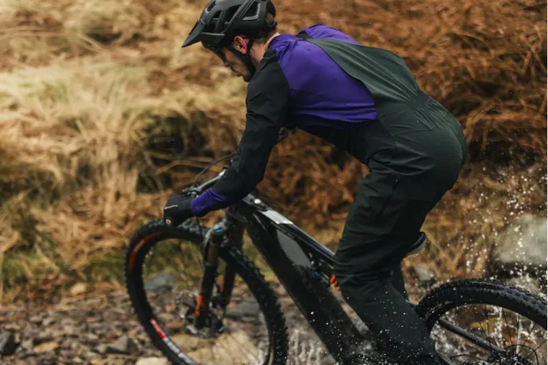 Madison DTE 3-Layer Waterproof Bib Trousers in Deep Forest Green-3