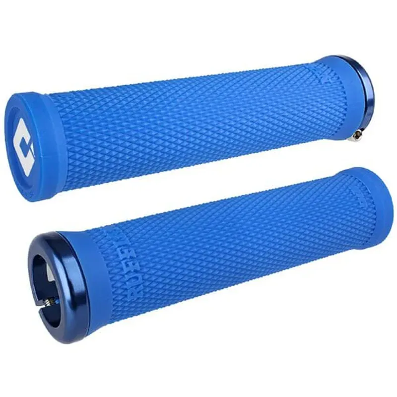 Odi Ruffian V2.1 135mm MTB Lock-on Grips in Blue