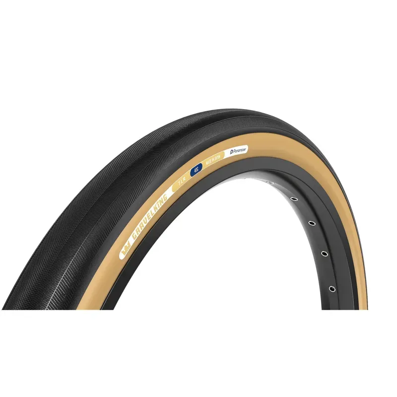 Panaracer Gravelking Slick Tlr Gravel Tyre In Black/Brown