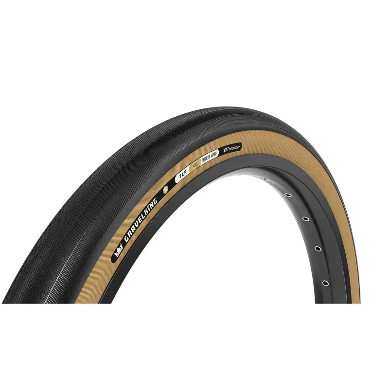 Panaracer Gravelking Slick R-Line Tlr Gravel Tyre In Black/Amber